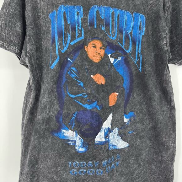 Officially Licensed Ice Cube Today Was A Good Day T-Shirt Black Acid Wash Large - Picture 4 of 7